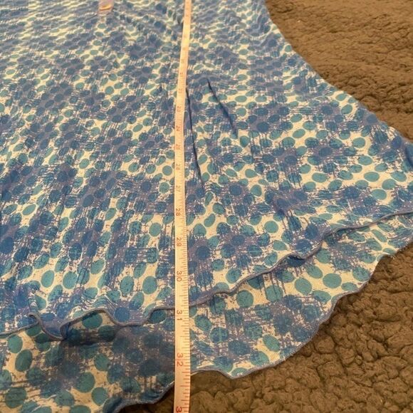 Lyng Tunic Top Rayon Size Large Button Front - Picture 6 of 14